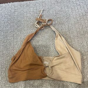 PacSun Brown and Tan Crop Top